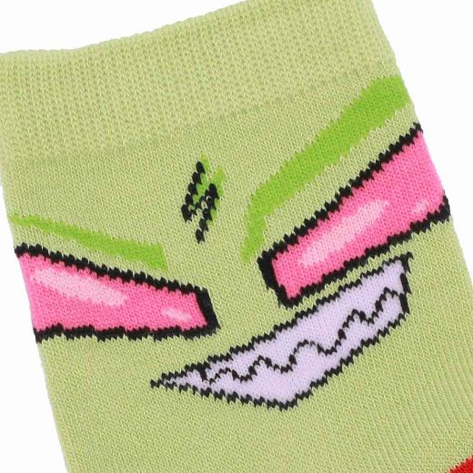 Picture of Invader Zim & GIR 3D Women's Quarter Crew 2 Pack Socks