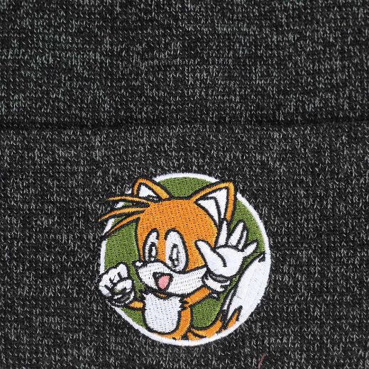 Picture of Sonic the Hedgehog Tails Embroidered Cuff Beanie