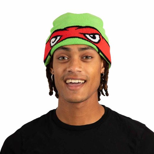 Picture of Teenage Mutant Ninja Turtles Raphael Cosplay Roll Down Beanie