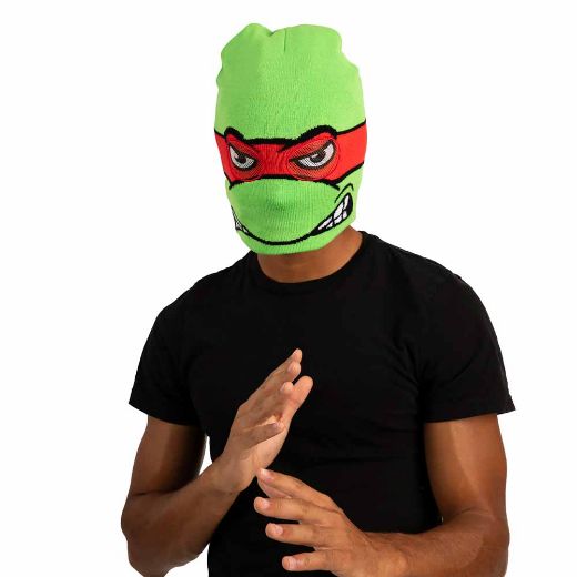 Picture of Teenage Mutant Ninja Turtles Raphael Cosplay Roll Down Beanie