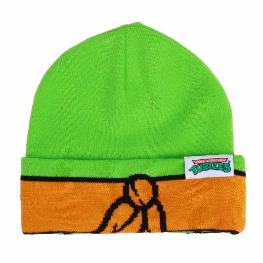 Picture of Teenage Mutant Ninja Turtles Michelangelo Cosplay Roll Down Beanie