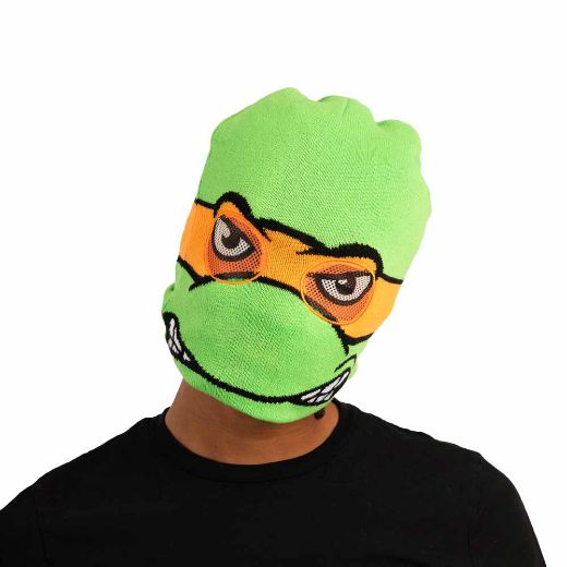 Picture of Teenage Mutant Ninja Turtles Michelangelo Cosplay Roll Down Beanie