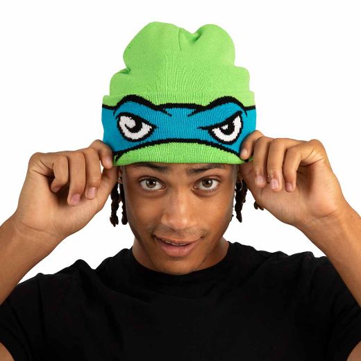 Picture of Teenage Mutant Ninja Turtles Leonardo Cosplay Roll Down Beanie