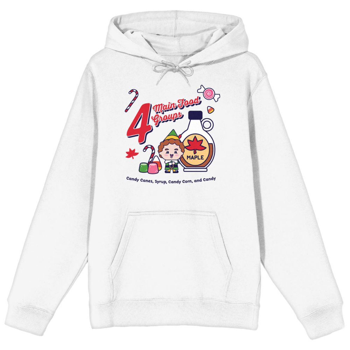 Picture of Elf 4 Main Food Groups Unisex Hoodie
