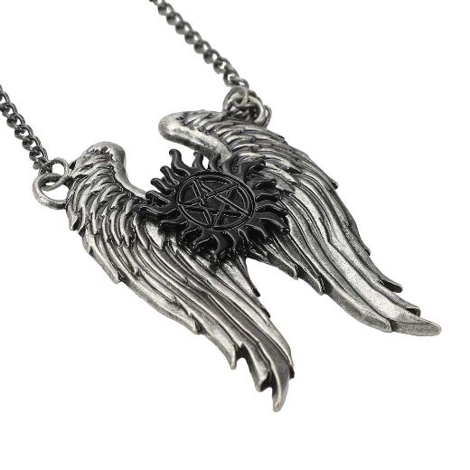 Picture of Supernatural Join the Hunt Anti-Possession Wings Pendant Necklace