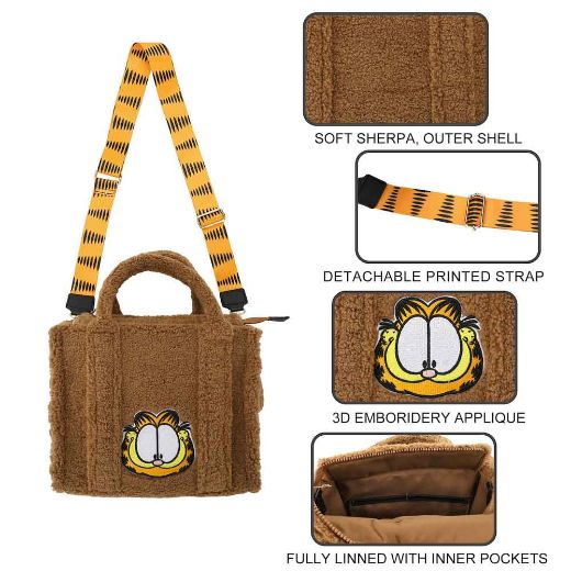 Picture of Garfield Sherpa Textured Tote Bag