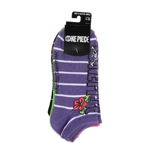Picture of One Piece Icons 5 Pair Ankle Socks