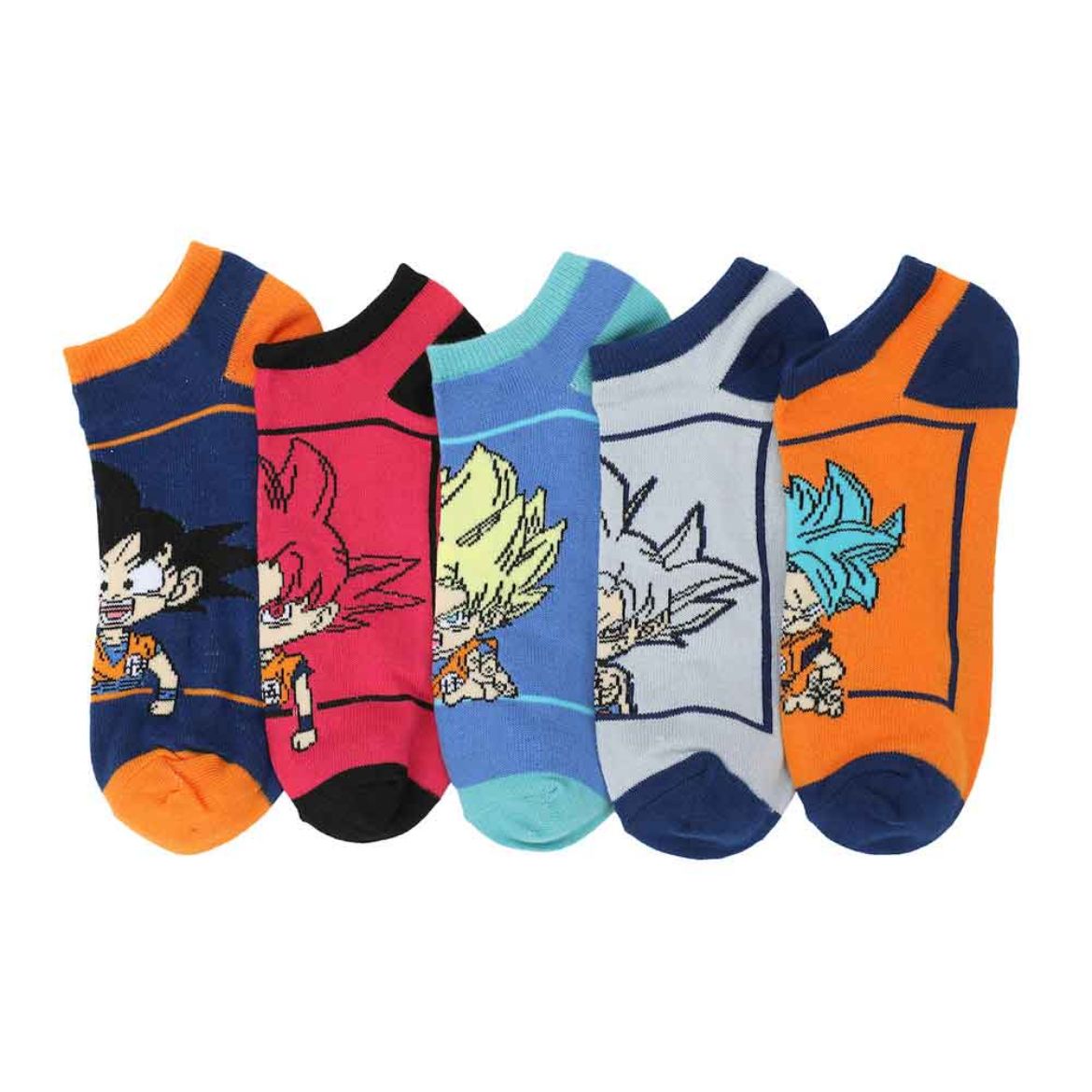 Picture of Dragon Ball Z Chibi 5 Pair Ankle Socks