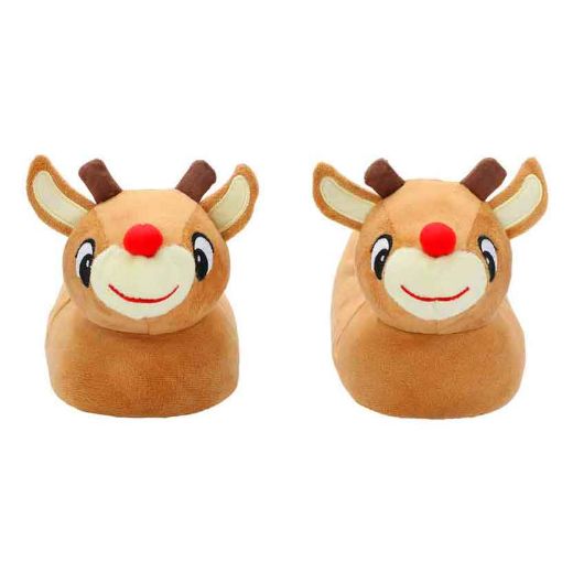Picture of Rudolph Youth 3D Plush Slippers