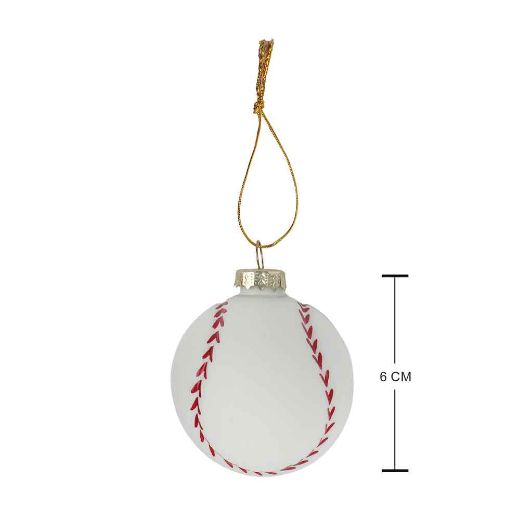 Picture of Christmas Sport Ball Ornaments - Set of 6