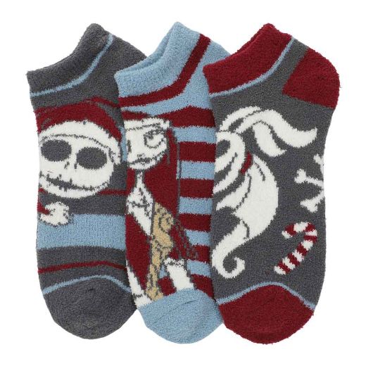Picture of The Nightmare Before Christmas Chenille 3 Pair Ankle Socks