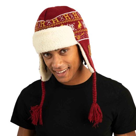 Picture of Harry Potter Hogwarts Trapper Lined Beanie