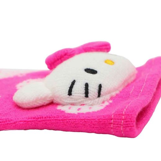 Picture of Hello Kitty Pink Plush Arm Warmers