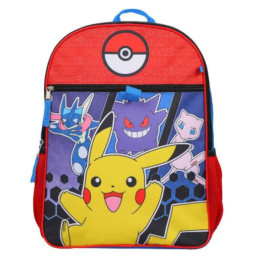Picture of Pokemon Pokeball 5 pc Youth Backpack Set