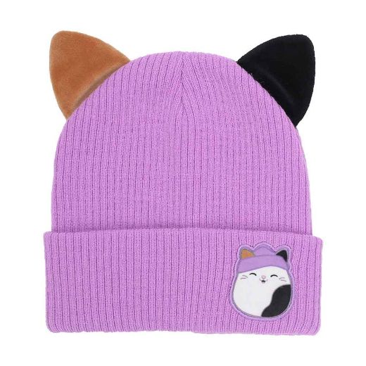 Picture of Squishmallows Cam the Cat 3D Youth Beanie & Gloves Combo