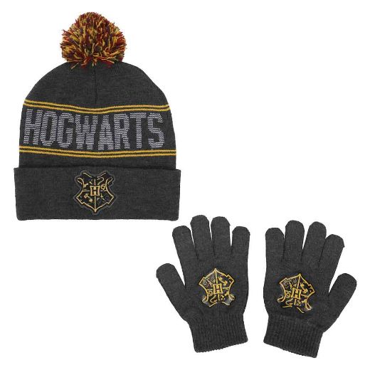 Picture of Harry Potter Hogwarts Youth Beanie & Gloves Combo