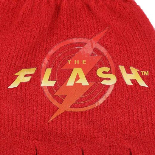 Picture of DC Comics The Flash Beanie & Glove Combo