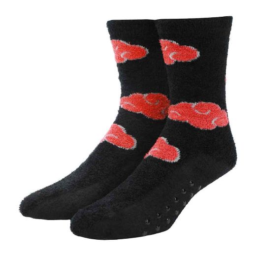Picture of Naruto Akatsuki Fuzzy Cuff Beanie & Women's Crew Sock Combo