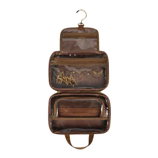 Picture of Harry Potter Hogwarts Quilted Hanging Toiletry Bag