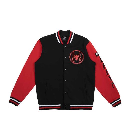 Picture of Marvel Spider-Man Miles Morales Fleece Varsity Jacket