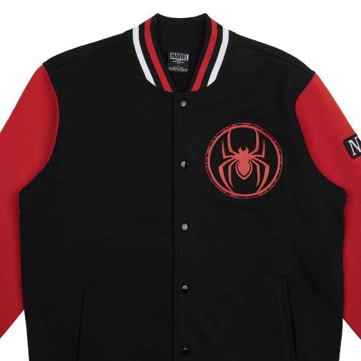 Picture of Marvel Spider-Man Miles Morales Fleece Varsity Jacket