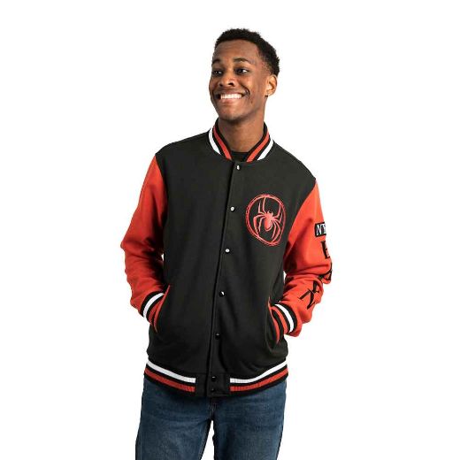 Picture of Marvel Spider-Man Miles Morales Fleece Varsity Jacket
