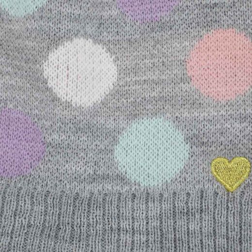 Picture of Little Me Polka Dot Poms Beanie & Mitten Set 