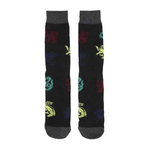 Picture of Harry Potter Hogwarts 6 Pair Crew Socks with Tin Tote