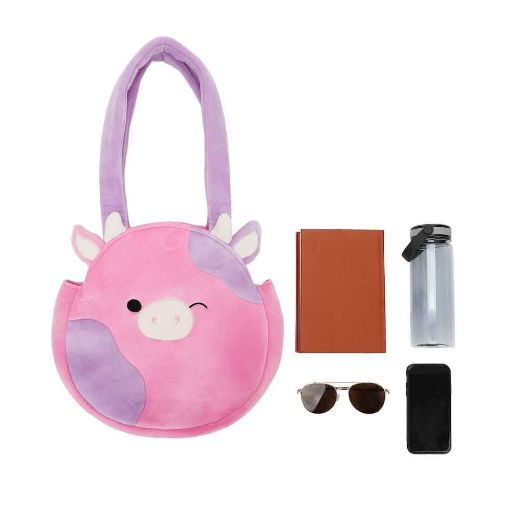 Picture of Squishmallows Patty the Cow Plush Tote Bag