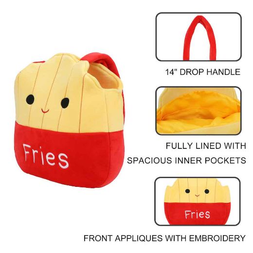 Picture of Squishmallows Floyd the Fries Plush Tote Bag