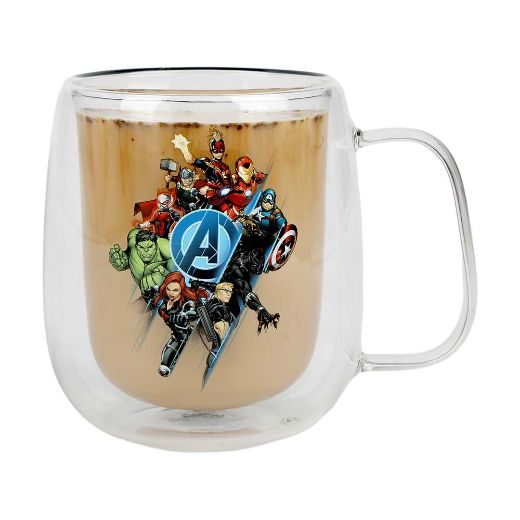 Picture of Marvel Avengers 11 oz. Double Wall Glass Mug