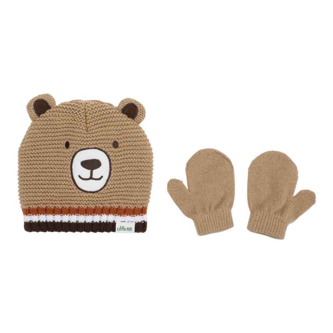 Picture of Little Me Bear Beanie & Mitten Combo