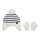 Picture of Little Me Dino Explore Pom Beanie & Mitten Set