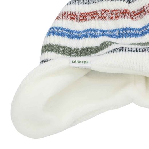 Picture of Little Me Dino Explore Pom Beanie & Mitten Set