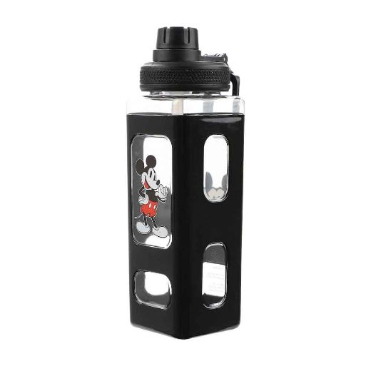 Picture of Disney Mickey Mouse 24 oz. Square Silicone Sleeve Water Bottle