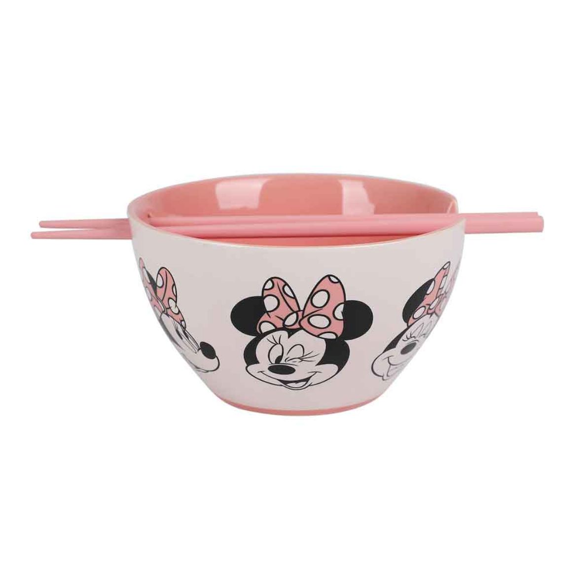 Picture of Disney Minnie Mouse 20 oz. Ceramic Ramen Bowl with Chopsticks