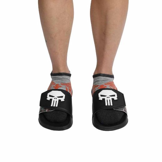 Picture of Marvel Punisher Velcro Athletic Slide Sandals