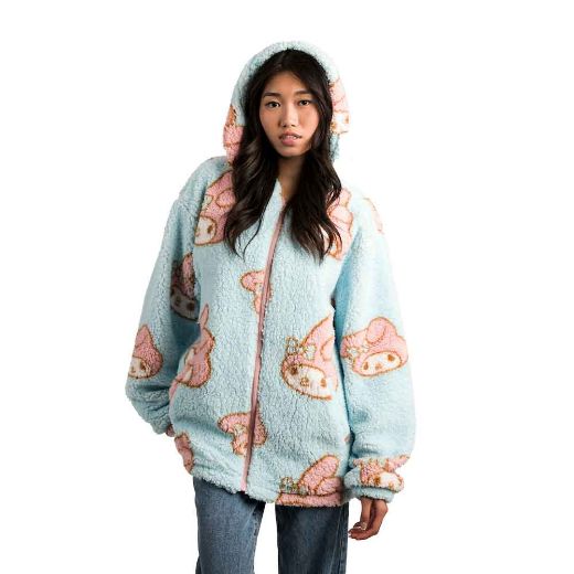 Picture of My Melody Juniors Oversized Sherpa Fleece Hoodie