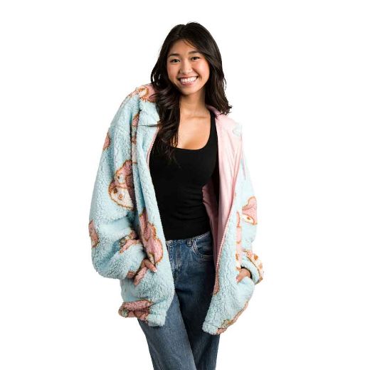 Picture of My Melody Juniors Oversized Sherpa Fleece Hoodie