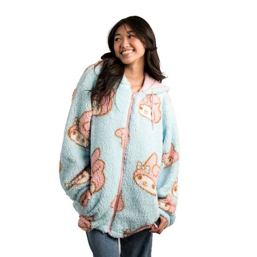Picture of My Melody Juniors Oversized Sherpa Fleece Hoodie