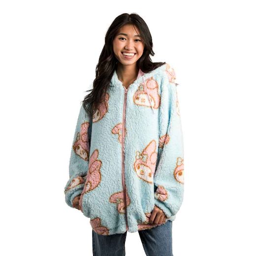 Picture of My Melody Juniors Oversized Sherpa Fleece Hoodie