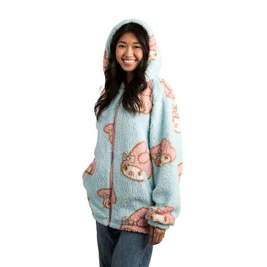 Picture of My Melody Juniors Oversized Sherpa Fleece Hoodie