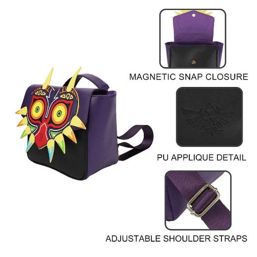 Picture of Zelda Majora's Mask Convertible Mini Backpack 