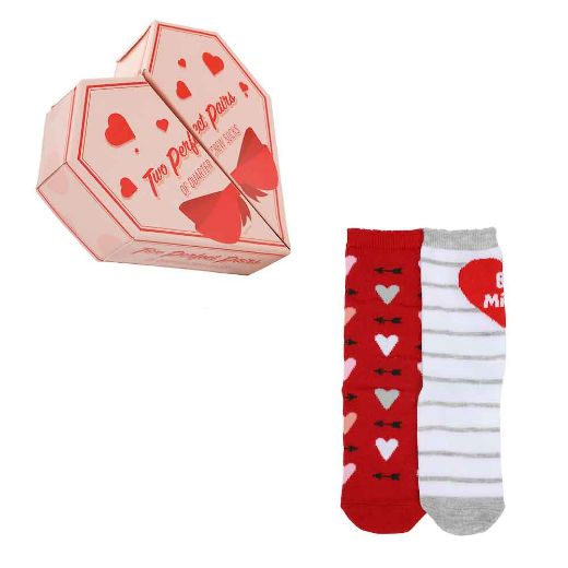 Picture of Valentine's Day 2 Pair Youth Crew Heart Shaped Box Set