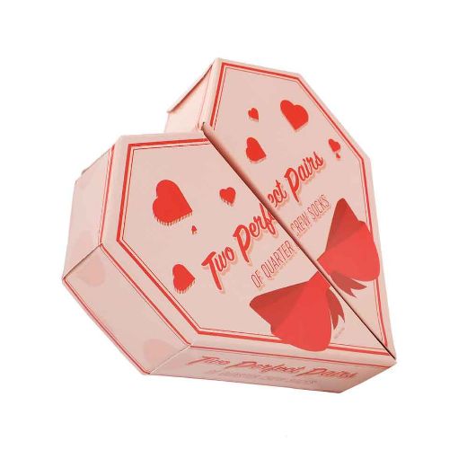 Picture of Valentine's Day 2 Pair Women's Crew Heart Shaped Box Set