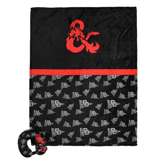 Picture of Dungeons & Dragons Neck Pillow, Throw and Eye Mask Travel Set 