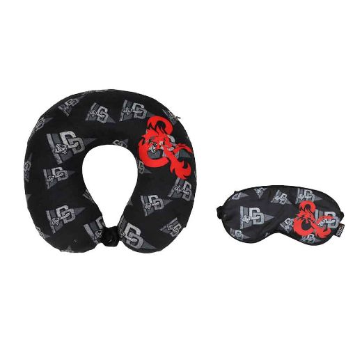 Picture of Dungeons & Dragons Neck Pillow, Throw and Eye Mask Travel Set 