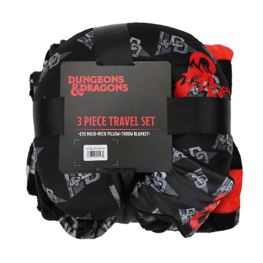 Picture of Dungeons & Dragons Neck Pillow, Throw and Eye Mask Travel Set 