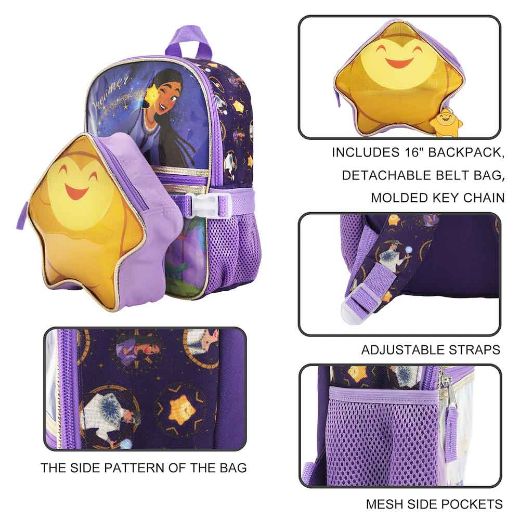 Picture of Disney Wish Youth 3 pc Youth Backpack Set