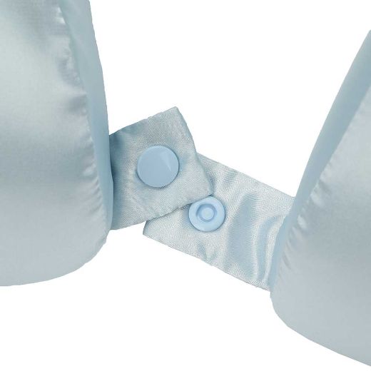 Picture of Ice Blue Satin Neck Pillow & Eye Mask Travel Set